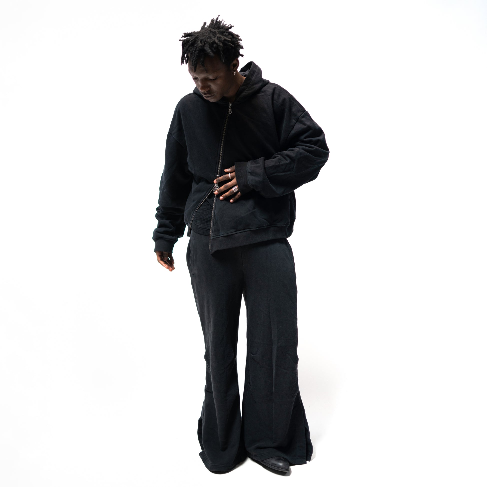 Asym 4-Zip Hoodie