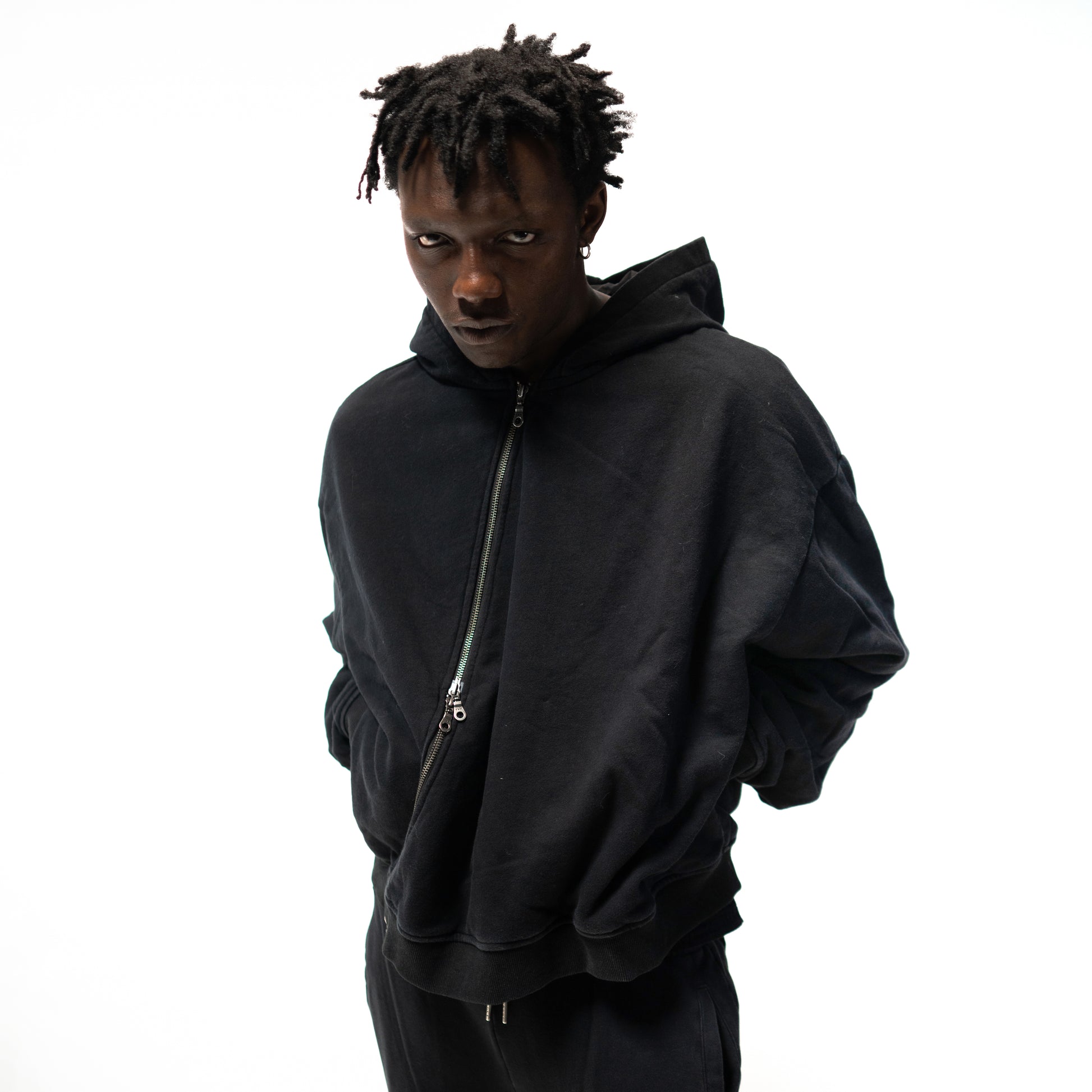 Asym 4-Zip Hoodie