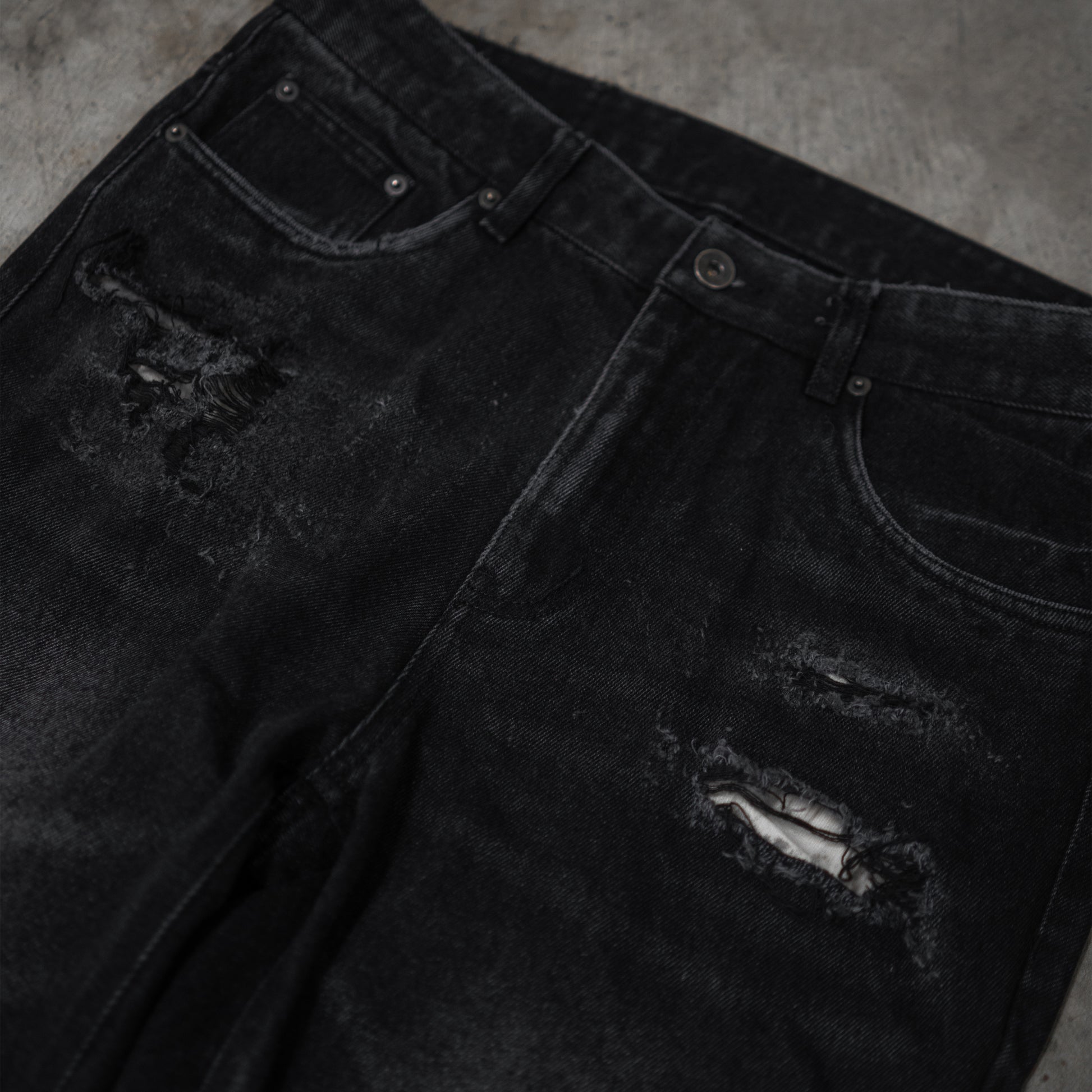 Studded Twisted Flare Jeans